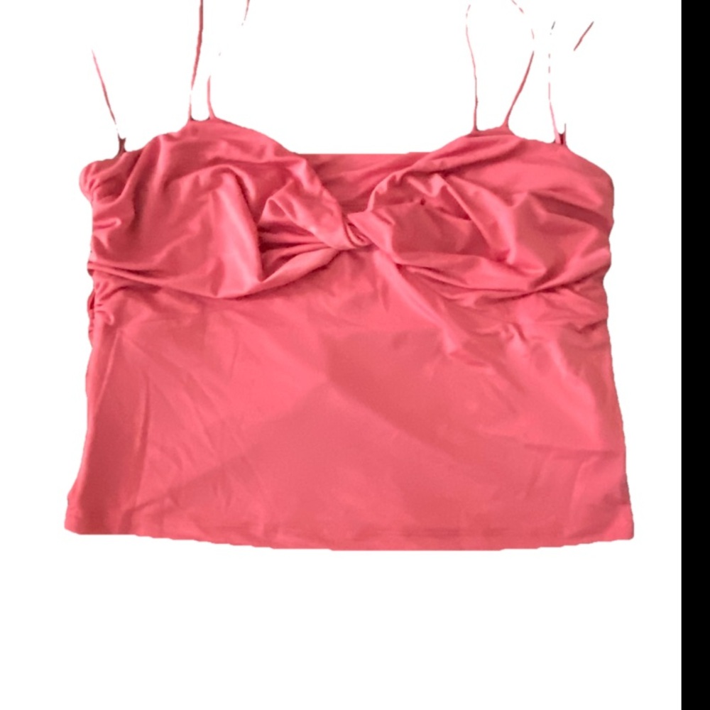 Anthropologie Sundry in Brooklyn Twist Front Tank Top Women’s L Pink Rose